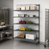 Thumbnail image #2 for Cambro Camshelving Basics Plus 5-Tier Add-On Vented Polymer Shelving Unit, 18 x 42 x 64 Inches, Brushed Graphite