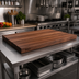 Thumbnail image #2 for Boos Block 30 x 25 Inch 1-1/2 Inch Thick Edge Grain American Black Walnut Kitchen Countertop, Penetrating Oil Finish