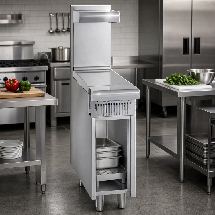 Product image #2 for Imperial Spec Series 36-Inch Heavy Duty Gas Spreader Cabinet with Open Cabinet Base and Bottom Shelf, Stainless Steel