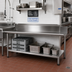 Thumbnail image #2 for John Boos Stainless Steel Dishtable Undershelf, 125-5/8