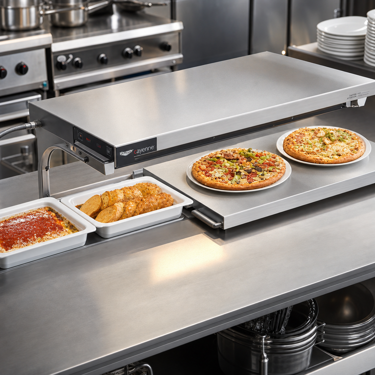 Product image #2 for Vollrath Cayenne 36-Inch Right-Aligned Heated Warming Shelf with Dual Heat Zones