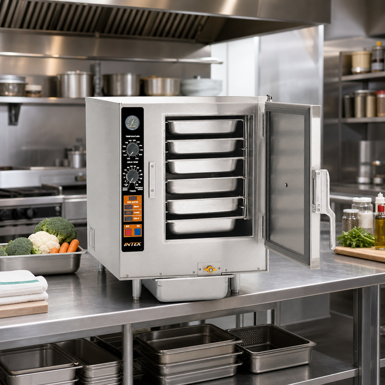 Product image #2 for Groen Intek XS-240-8-3 6-Pan Boilerless Connectionless Electric Countertop Convection Steamer