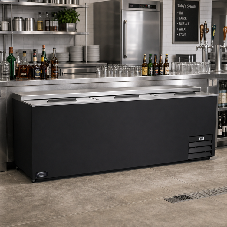 Product image #3 for Kelvinator Commercial 95-Inch Wide Self-Contained Side-Mounted Bottle Cooler, 29.1 Cu. Ft.