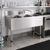 Thumbnail image #2 for Advance Tabco Special Value Series 3-Compartment Underbar Sink Unit with 10-Inch Splash-Mount Faucet, 36 x 18 x 33 Inches