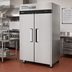 Thumbnail image #2 for Turbo Air M3 Series Two-Section Reach-In Heated Holding Cabinet, 42.9 Cu. Ft., Solid Hinged Doors, Universal Tray Slides