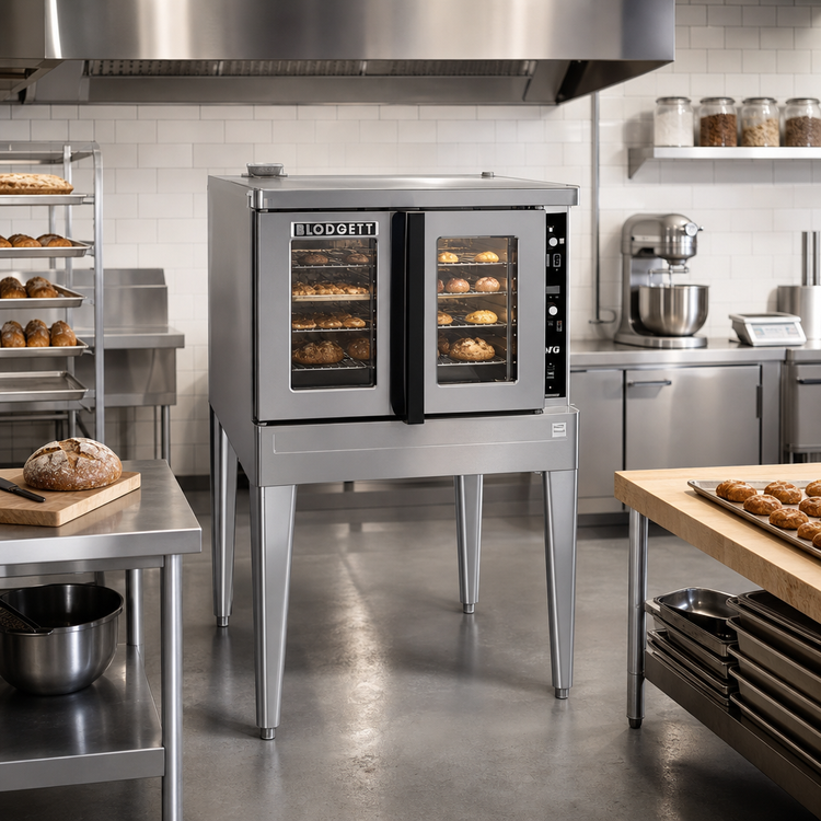 Product image #2 for Blodgett Premium Series DFG-200-ES Single-Deck Full-Size Bakery Depth Gas Convection Oven