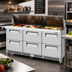 Thumbnail image #2 for Turbo Air Super Deluxe 72-5/8-Inch 3-Section Drawer Sandwich/Salad Mega Top Prep Table