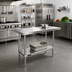 Thumbnail image #2 for Sapphire 48-Inch x 18-Inch Stainless Steel Work Table with Adjustable Undershelf