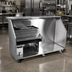 Thumbnail image #2 for Glastender 72-Inch Stainless Steel Portable Bar for Stackable Cups with Refrigerator Space