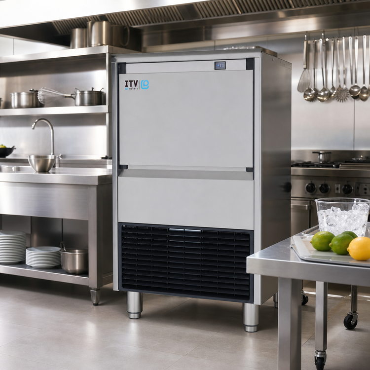 Product image #2 for DELTA NG 150 Self-Contained Gourmet Cube Ice Machine with 55 lb Bin
