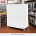 Thumbnail image #2 for Metro Queen Mary & Banquet Cart Cover, 48 x 24 x 54 Inch, White Uncoated Knitted Polyester