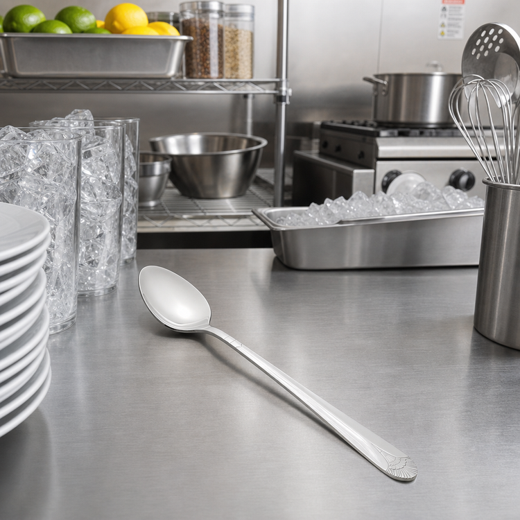 Product image #3 for Peacock 7-13/16-Inch Extra Heavyweight Iced Tea Spoon, 18/8 Stainless Steel, Mirror Finish