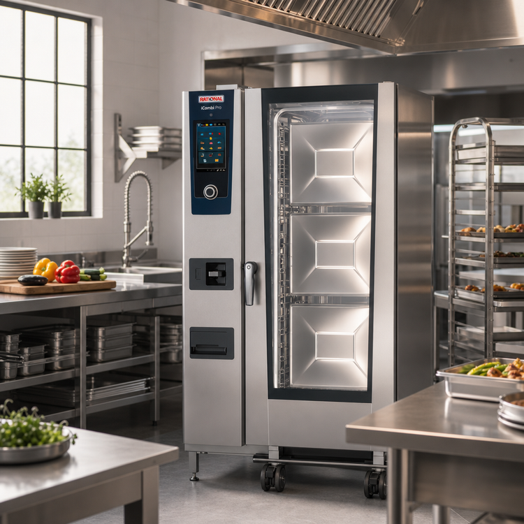 Product image #2 for RATIONAL iCombi Pro 20-Full Size Natural Gas SecurityLine Combi Oven, 208/240V, 1-Phase