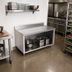 Thumbnail image #2 for John Boos Open Front Stainless Steel Work Table Cabinet Base, 48 x 30 Inches, 5-Inch Backsplash