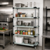 Thumbnail image #2 for Quantum 5-Shelf Solid Stainless Steel Shelving Starter Kit, 36 x 14 x 63 Inches