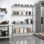 Thumbnail image #2 for Eagle Group A4-63-2472C 4-Tier Chrome-Plated Wire Add-On Shelving Unit, 72"W x 24"D x 63"H