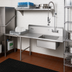 Thumbnail image #2 for John Boos Pro-Bowl 72-Inch Straight Soiled Dishtable with Left-to-Right Operation and Pre-Rinse Sink Bowl