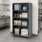 Thumbnail image #2 for Quantum IRONMAN CL39-1836-5 5-Shelf Closed Steel Shelving Unit, 36 x 18 x 39 Inches, 400 lb. Per Shelf