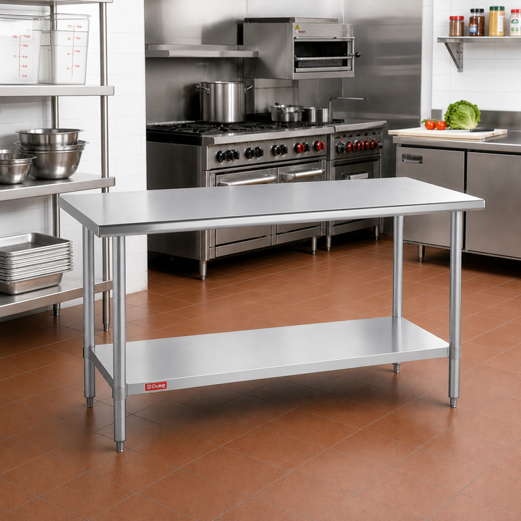 Product image #2 for Duke 30 x 24-Inch Stainless Steel Work Table with Undershelf, 36-Inch High