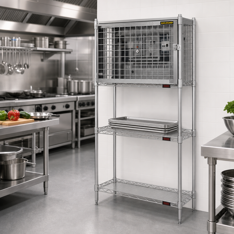 Product image #2 for EagleGard 21-Inch x 30-Inch Security Enclosure Kit with Flip-Up Door and Hybrid Epoxy Finish