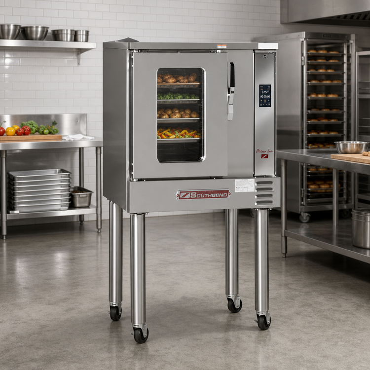 Product image #2 for Southbend Platinum Half-Size Single-Deck Electric Convection Oven, Touchscreen Controls, 7.5 kW, Standard Depth
