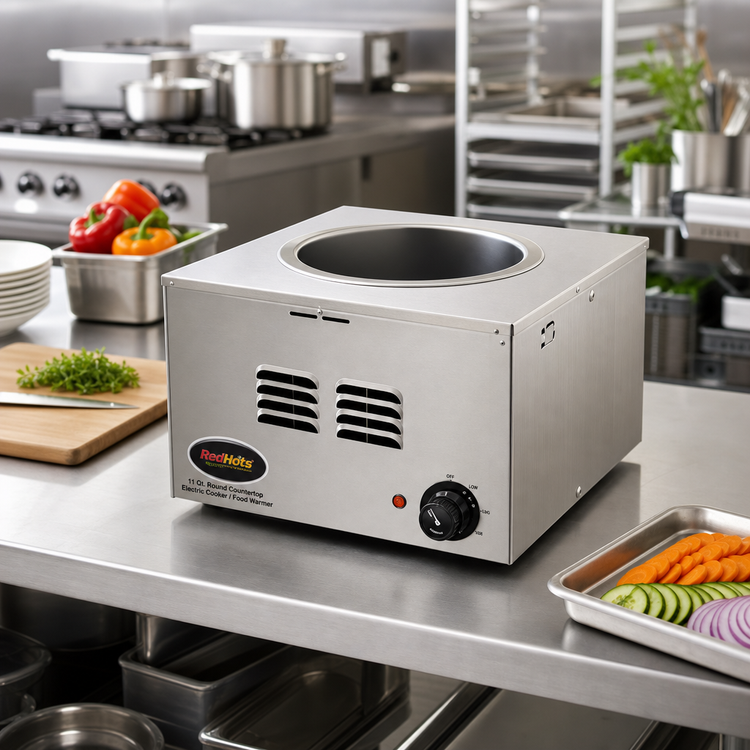 Product image #2 for RedHots 11 Quart Round Countertop Electric Cooker/Food Warmer