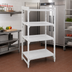 Thumbnail image #2 for Cambro Camshelving Premium 4-Shelf Solid Stationary Starter Unit, 18 x 42 x 64 Inches, Speckled Gray