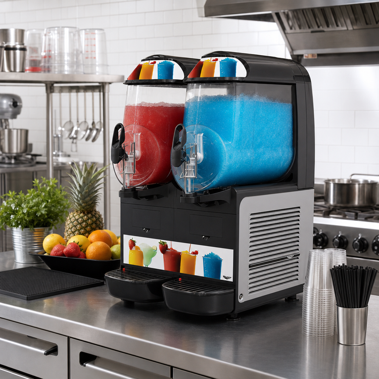 Product image #2 for Vollrath Countertop Double-Bowl Frozen Beverage Granita Machine, 2.64-Gallon Bowls