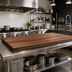 Thumbnail image #2 for John Boos Boos Block 60 Inch x 42 Inch x 3 Inch American Black Walnut Edge Grain Kitchen Countertop