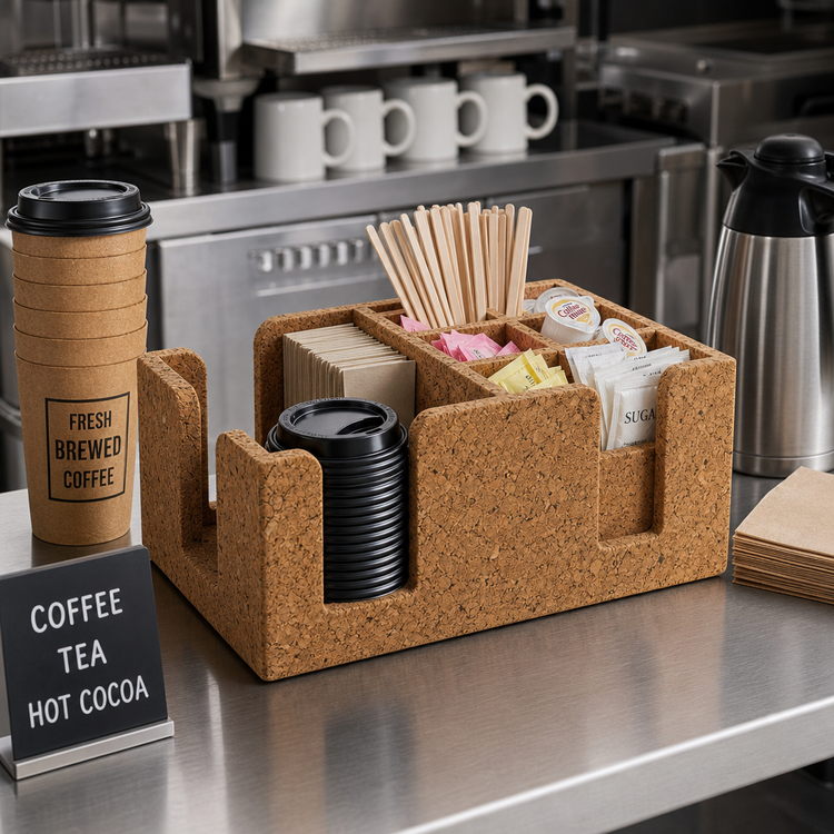 Product image #3 for American Metalcraft 6-Section Cork Coffee Caddy