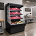 Thumbnail image #2 for Howard-McCray Ovation Series 147-Inch Black Meat Open Merchandiser, 72-Inch High, Remote Refrigeration, LED Lighting