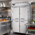 Thumbnail image #2 for Continental Refrigerator Designer Line D2FESNHD Two-Section Shallow Depth Reach-In Freezer