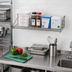 Thumbnail image #2 for Metro SmartWall 36-Inch x 18-Inch Wall-Mounted Grid Shelf with Retaining Edge