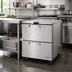 Thumbnail image #2 for True SPEC SERIES One-Section Undercounter Freezer with 2 Drawers, Stainless Steel Top, -10°F
