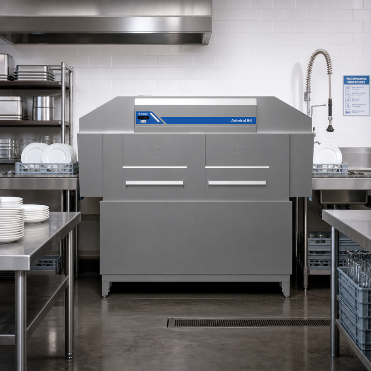 Product image #2 for Insinger Admiral 66 VG Ventless Single Tank Rack Conveyor Dishwasher