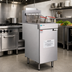 Thumbnail image #2 for Hurakan by Equip.me Heavy-Duty Range-Match 50 lb Floor Model Natural Gas Fryer with Basket Lifts