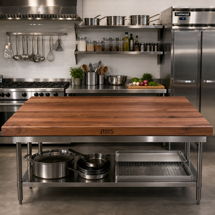 Product image #2 for Boos Block 84-Inch x 32-Inch American Black Walnut Kitchen Countertop with Penetrating Oil Finish