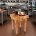 Thumbnail image #2 for Saratoga Farm Butcher Block Work Table with 4-Inch End Grain Maple Top, 30 x 24 x 32 Inches
