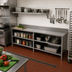 Thumbnail image #2 for John Boos Open Front Cabinet Base Stainless Steel Work Table with 5-Inch Backsplash, 96 x 30 Inches