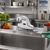 Thumbnail image #2 for equip Touchless Electronic Sensor Deck-Mount Faucet with Thermostatic Mixing Valve, Rigid Spout, 4-Inch Centers, Chrome
