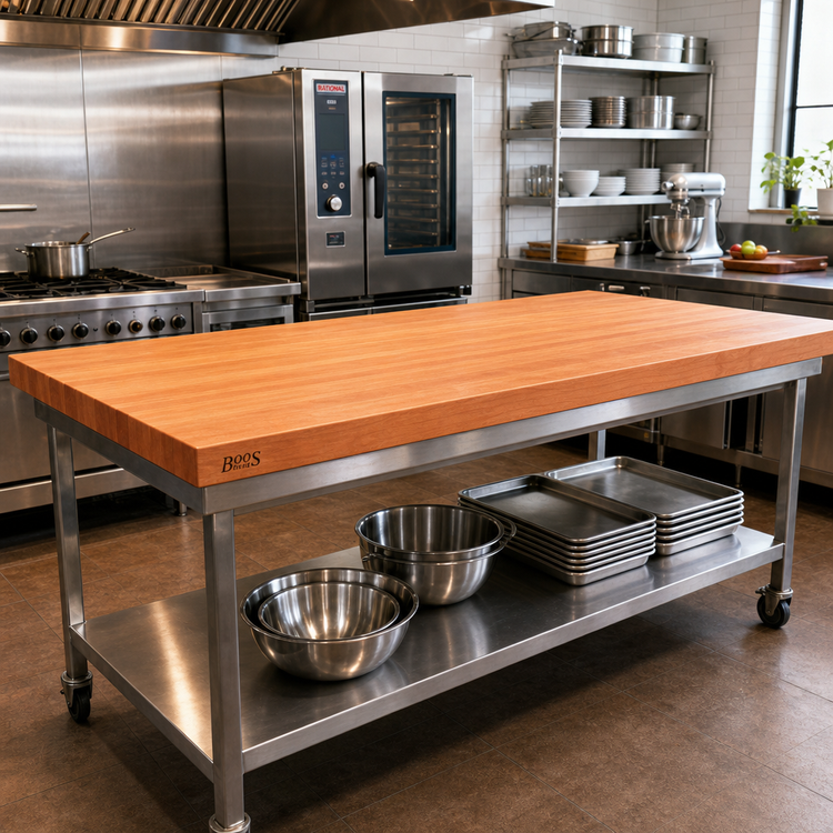 Product image #2 for Boos Block American Cherry Edge Grain Kitchen Countertop, 72 x 36 x 2-1/4 Inch, Varnique Finish