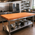 Thumbnail image #2 for Boos Block American Cherry Edge Grain Kitchen Countertop, 72 x 36 x 2-1/4 Inch, Varnique Finish
