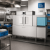 Thumbnail image #2 for Hobart Warewash Flow CL86C-BAS+BUILDUP 2-Tank Conveyor Dishwasher with Corner Scraper, 342 Racks/Hour, Touch Screen Controls