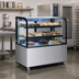 Thumbnail image #2 for Omcan USA 48-Inch Non-Refrigerated Curved Glass Bakery Display Case with 2 Shelves and Rear Sliding Doors