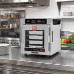 Thumbnail image #3 for Metro HotBlox™ HBCN4-DC-CT Narrow 4-Pan Countertop/Stacking Insulated Holding Cabinet with Digital Touchscreen and Clear Door