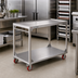 Thumbnail image #2 for Carter-Hoffmann TT84 Extra-Long Two-Shelf Stainless Steel Tray Transport Cart for 72-84 Omni Insulated Trays