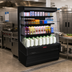 Thumbnail image #2 for Howard-McCray 30E Series 75-Inch Remote Multi-Purpose Open Merchandiser with Sliding Rear Access Doors, Black