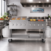 Thumbnail image #2 for KoolMore 60-Inch 8-Burner Commercial Outdoor Propane Grill with 30-Inch Griddle