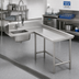 Thumbnail image #2 for Advance Tabco Spec-Line Right-Hand L-Shaped Island Soil Dishtable with 8-Inch Deep Pre-Rinse Sink, 47-Inch