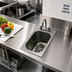 Thumbnail image #2 for Eagle Group Self-Rimming Drop-In Sink, 1 Compartment, 10 x 14 x 9.5-Inch Bowl, 304 Stainless Steel